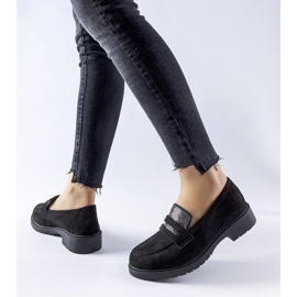 Mocassins pretos com strass Ippolito 1 Mocassins pretos com strass Ippolito 1