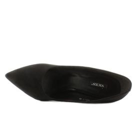 Bombas elegantes com saltos originais preto 2