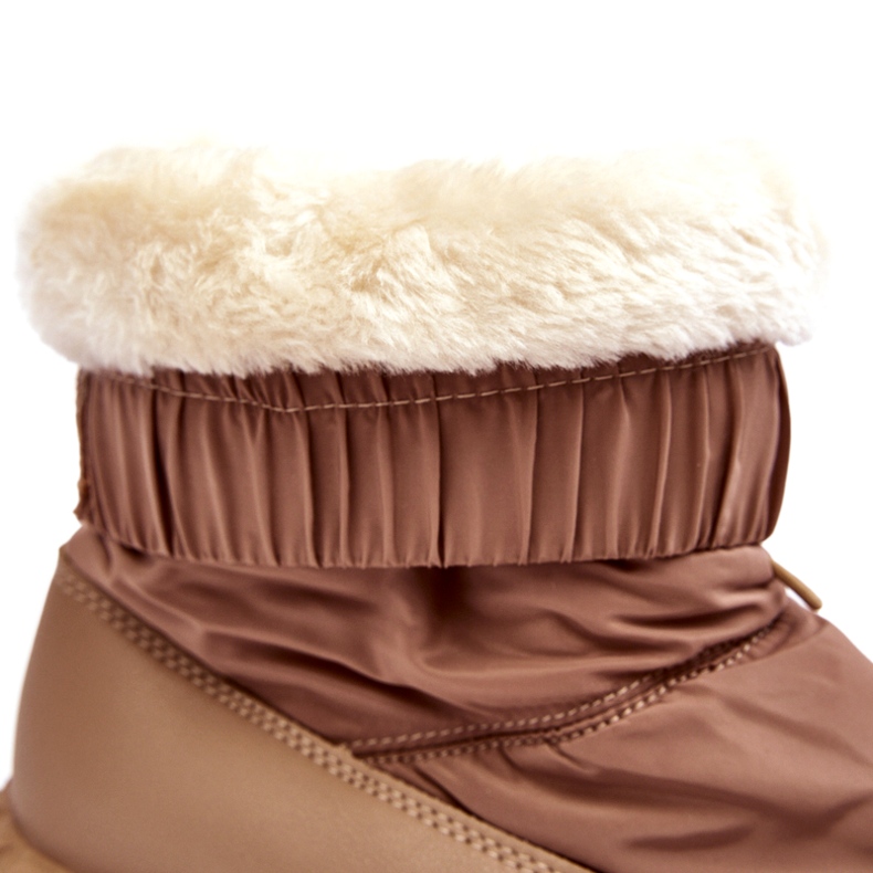 Seastar Botas de neve femininas bege com sola grossa 2