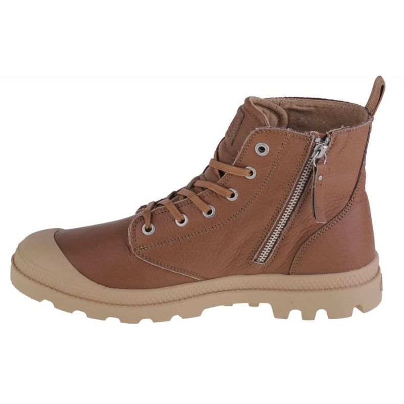 Sapatos Palladium Pampa Zip Lth Ess M 76888-254-M castanho 1
