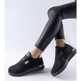 Tênis Geraldino de tecido preto 1