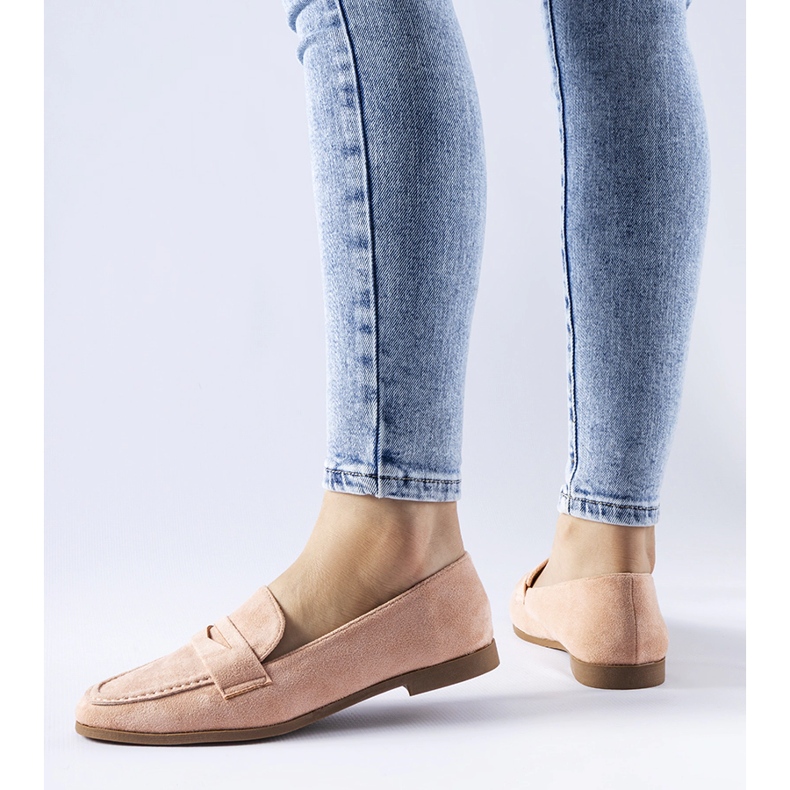 Mocassins de camurça ecológica rosa Medford 1