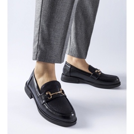 Mocassins pretos com fivela Gennaro 1 Mocassins pretos com fivela Gennaro 1