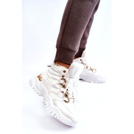 Botas esportivas femininas isoladas com cadarço Trappers branco Bastini 2 Botas esportivas femininas isoladas com cadarço Trappers branco Bastini 2