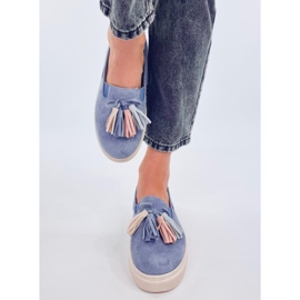 Mocassins com borla azul Krauss 1 Mocassins com borla azul Krauss 1