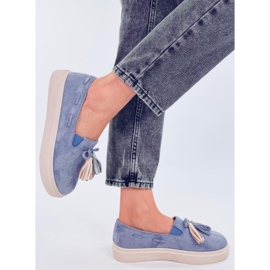 Mocassins com borla azul Krauss 2 Mocassins com borla azul Krauss 2