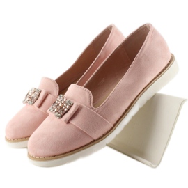 Mocassins de camurça pastel T245 Rosa 1
