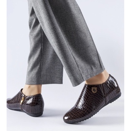 Sapatos marrons envernizados da Nelec marrom 1