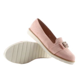 Mocassins de camurça pastel T245 Rosa 2