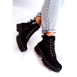 S.Barski Botins Trapper em camurça com costura preta preto 4 S.Barski Botins Trapper em camurça com costura preta preto 4