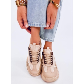 Tênis feminino Lammes Khaki bege 1