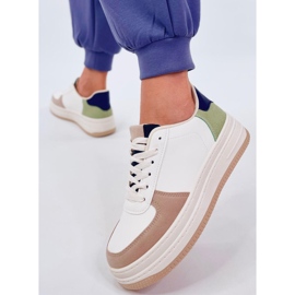 Tênis feminino Everss Khaki bege 1