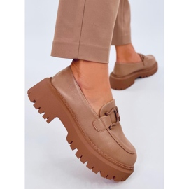 Mocassins plataforma Elken Khaki bege 1