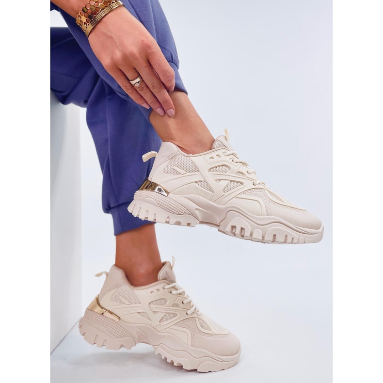 Calçados esportivos femininos Jonath bege 1