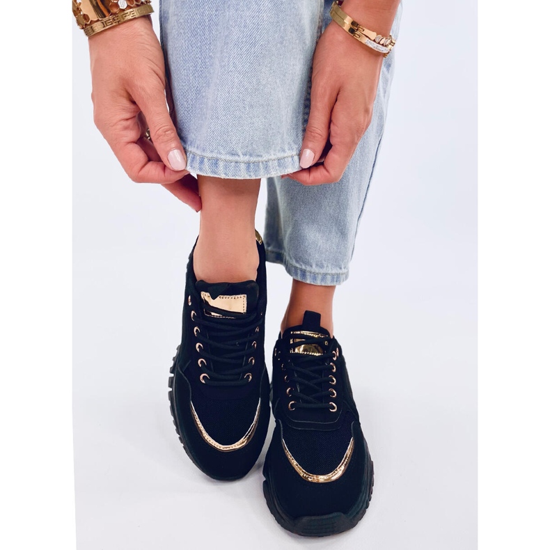 Calçados esportivos femininos Fleis Black preto 2