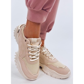 Calçados esportivos femininos Fleis Bege 2