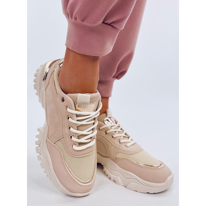 Calçados esportivos femininos Fleis Bege 2