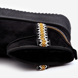 Botas de neve com plataforma e padrão Udra preto 1 Botas de neve com plataforma e padrão Udra preto 1