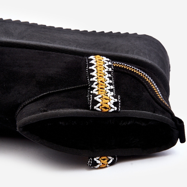 Botas de neve com plataforma e padrão Udra preto 1 Botas de neve com plataforma e padrão Udra preto 1