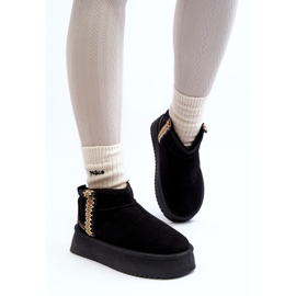 Botas de neve com plataforma e padrão Udra preto 2 Botas de neve com plataforma e padrão Udra preto 2