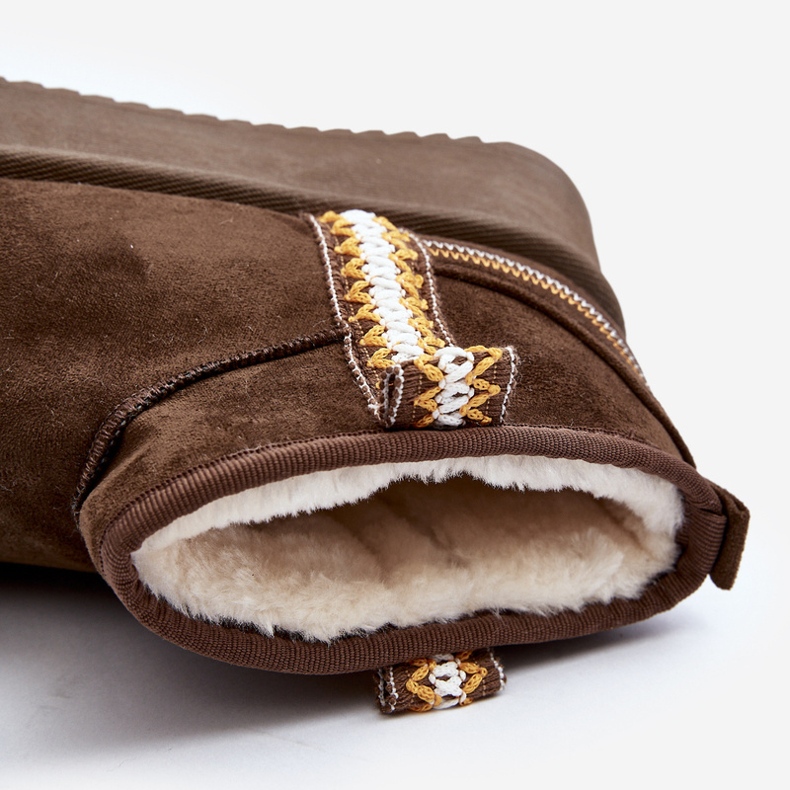 Botas de neve com plataforma com padrão Udra verde escuro 1