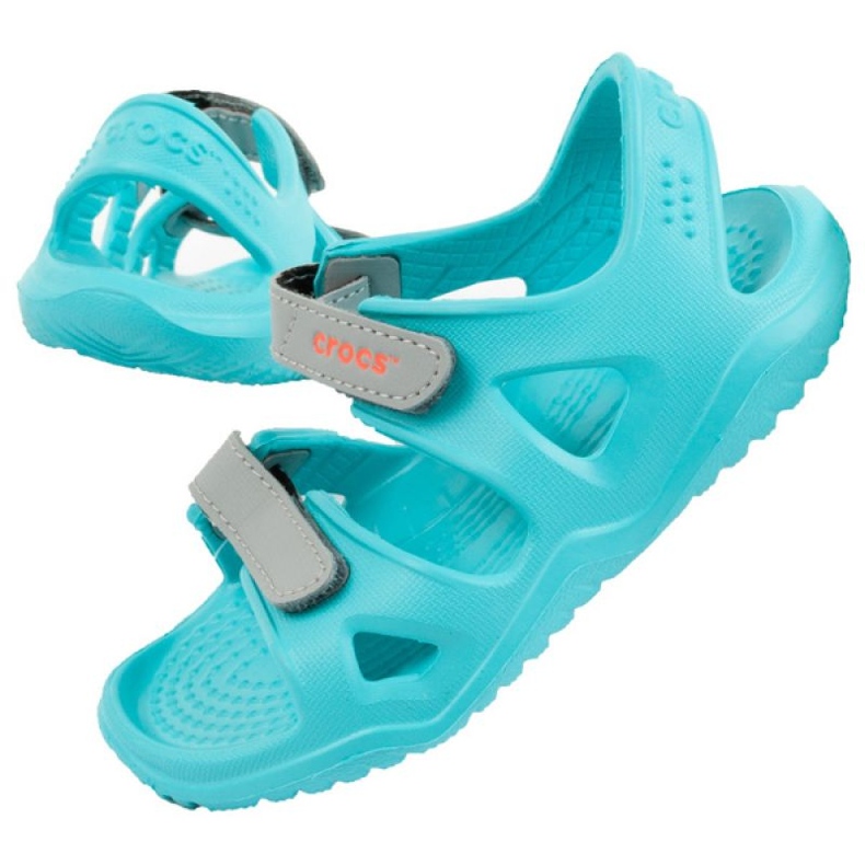 Sandálias Crocs Swiftwater Jr 204988-40M azul 1