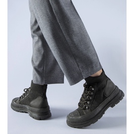 Tênis cano alto verde de tecido Casalma 1