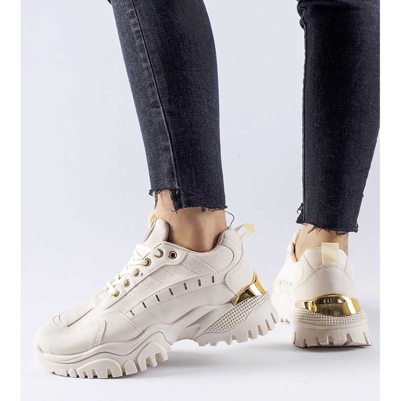 Tênis esportivo Laudes bege 1