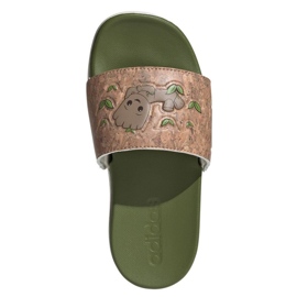 Chinelos Adidas Adilette Comfort Jr ID8029 verde 2