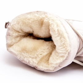 Seastar Botas femininas de neve com plataforma e cadarço, bege 4
