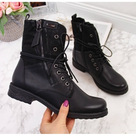 Bolsa Jezzi W JEZ254A com cadarço e zíper, preta preto 1 Bolsa Jezzi W JEZ254A com cadarço e zíper, preta preto 1