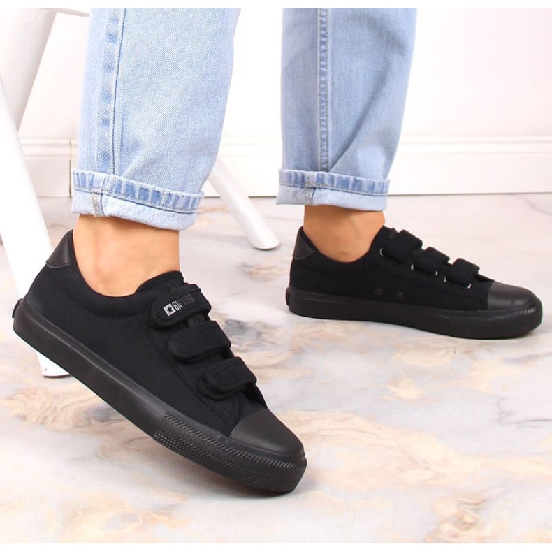 Tênis Big Star W INT1842D com velcro, preto 2