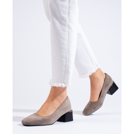 Elegantes bombas de salto alto La.Fi cinza 1