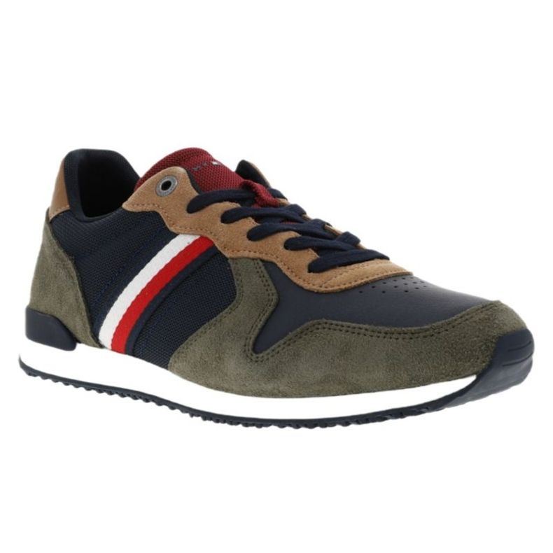 Sapatos Tommy Hilfiger Iconic Runner Mix M FM0FM04282 multicolorido 1