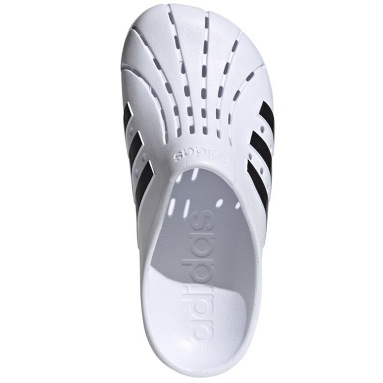 Chinelos esportivos de espuma branca Adidas Adilette Clog FY8970 branco 2