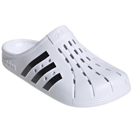 Chinelos esportivos de espuma branca Adidas Adilette Clog FY8970 branco 4