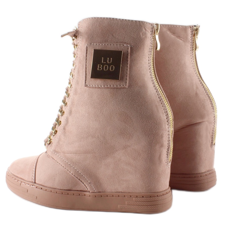 Tênis com cadarço com placa B-2 Pink rosa 2