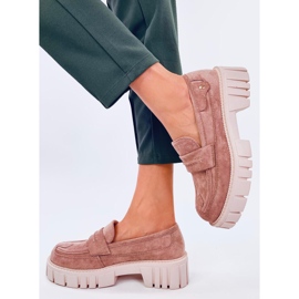 Mocassim com plataforma Chandra Khaki bege 2