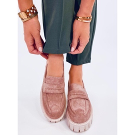 Mocassim com plataforma Chandra Khaki bege 1