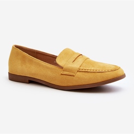 Mocassins Clássicos Femininos Amarelo Olevin 1