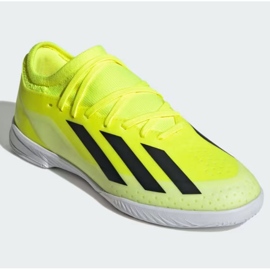 Chuteiras adidas X Crazyfast League In Jr IF0685 amarelo 1