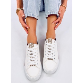 Ténis de mulher Monae Champagne branco 1