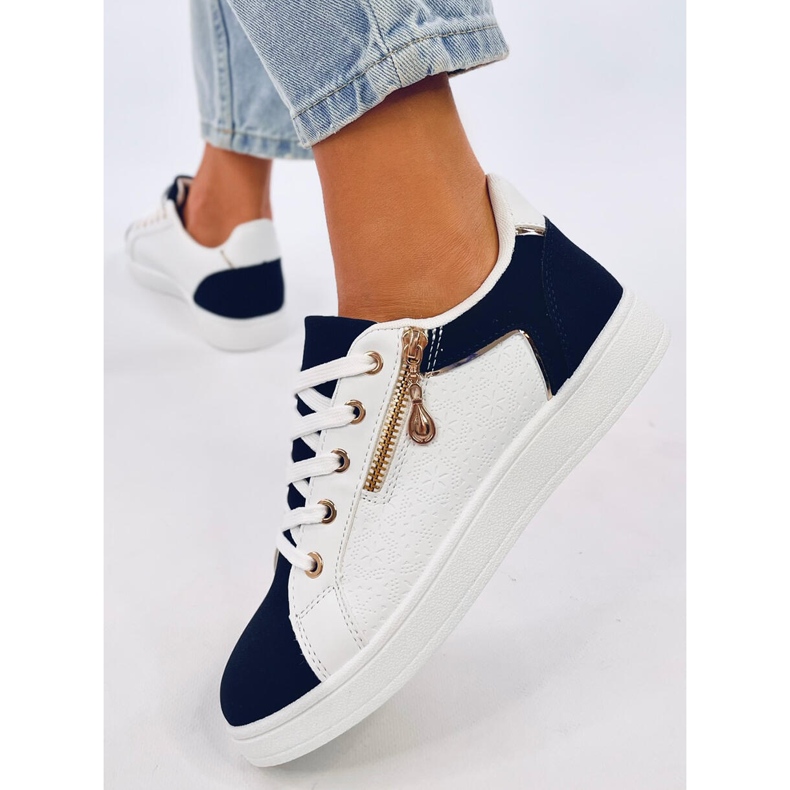 Tênis feminino Barges Whitenavy branco 1