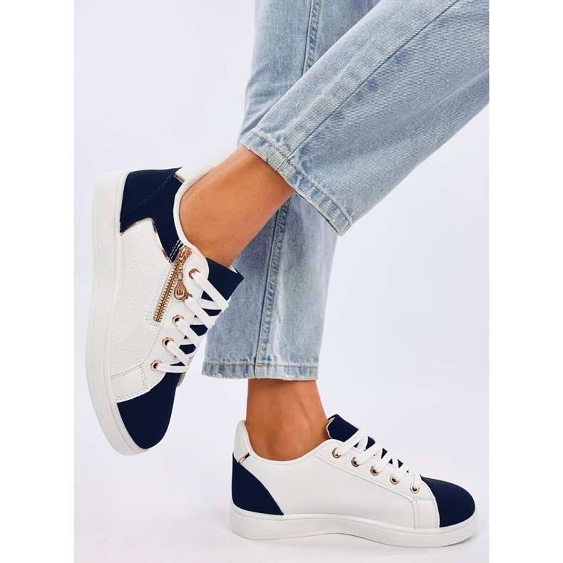 Tênis feminino Barges Whitenavy branco 2