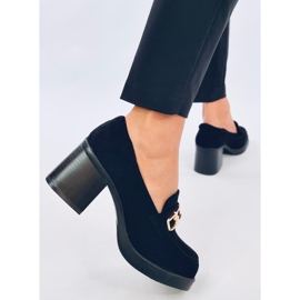 Mocassins pretos de salto alto Corinai preto 1