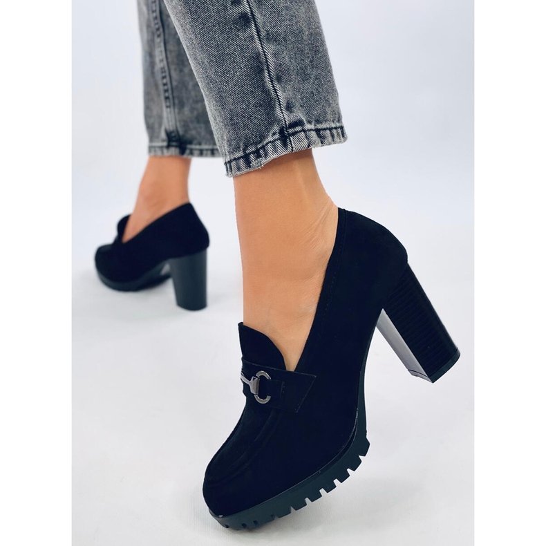 Desira Mocassins de salto alto pretos 2