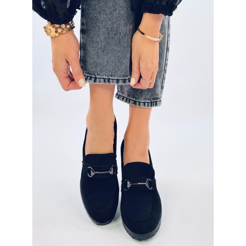 Desira Mocassins de salto alto pretos 1