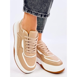 Tênis feminino Moriau Camel bege 1