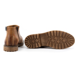 Olivier Botas isoladas masculinas 815 vermelhas marrom 4