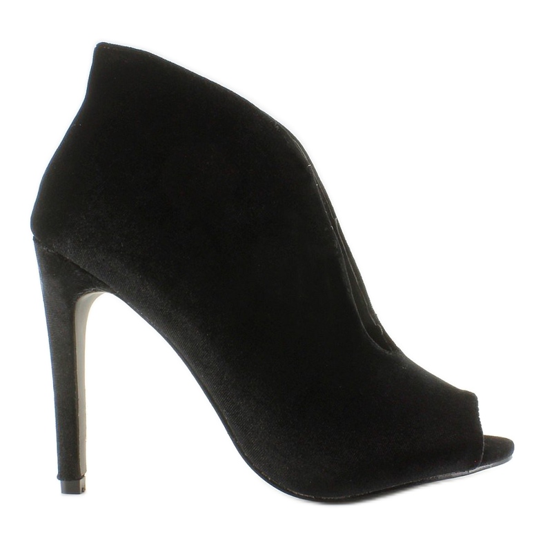 Botins de veludo 8751 Preto 2